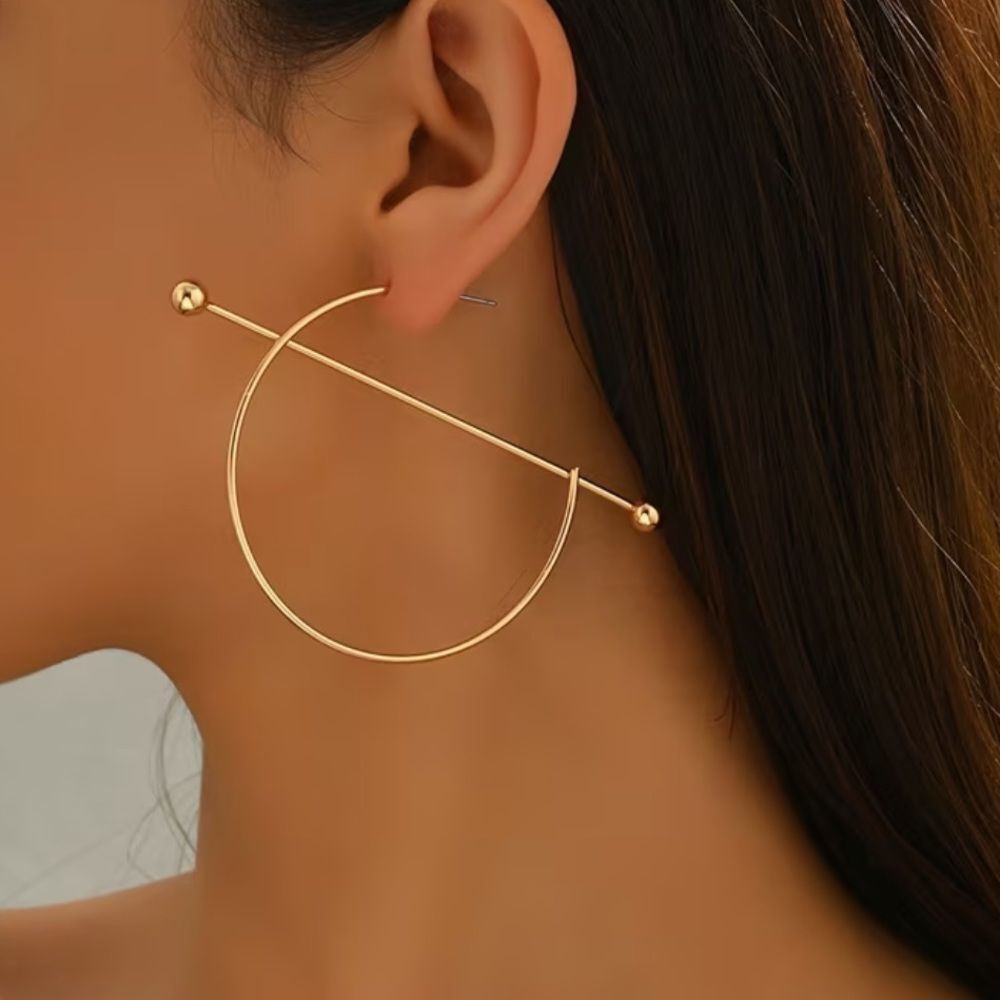 Elegant Gold Hoop Earrings N1926